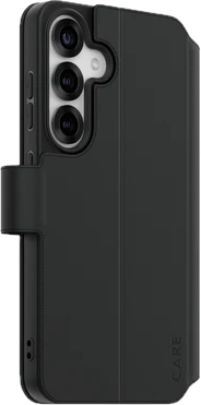 PanzerGlass CARE Wallet met kickstand Galaxy S25 hoesje zwart