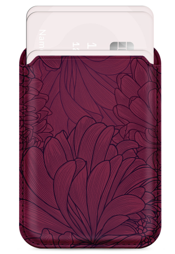 MIO Card Holder MagSafe Wallet Berry Blooms