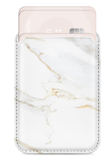 MIO Card Holder MagSafe Wallet White Marble