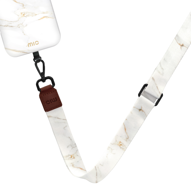 MIO Lanyard universeel draagkoord White Marble