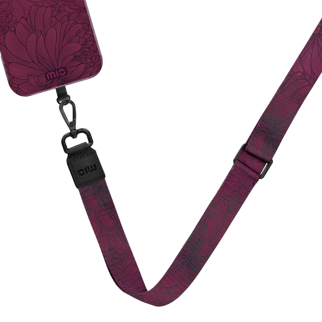 MIO Lanyard universeel draagkoord Berry Blooms