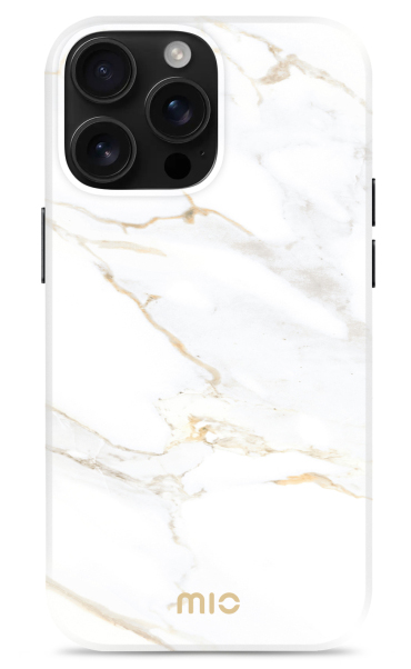 MIO MagSafe iPhone 16 Pro hoesje White Marble