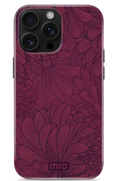 MIO MagSafe iPhone 16 Pro Max hoesje Berry Blooms