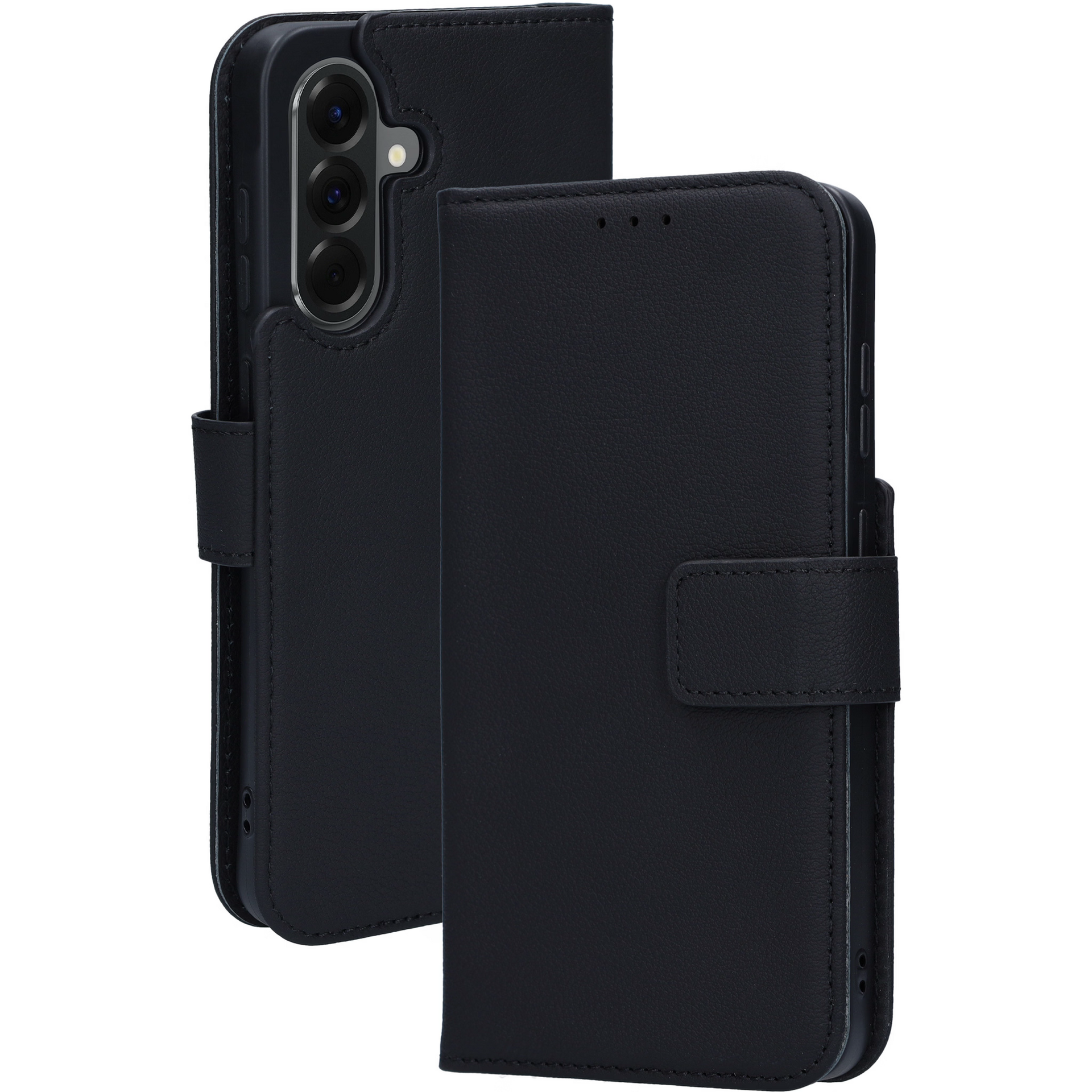 Mobiparts leren Wallet Galaxy A56 hoesje zwart