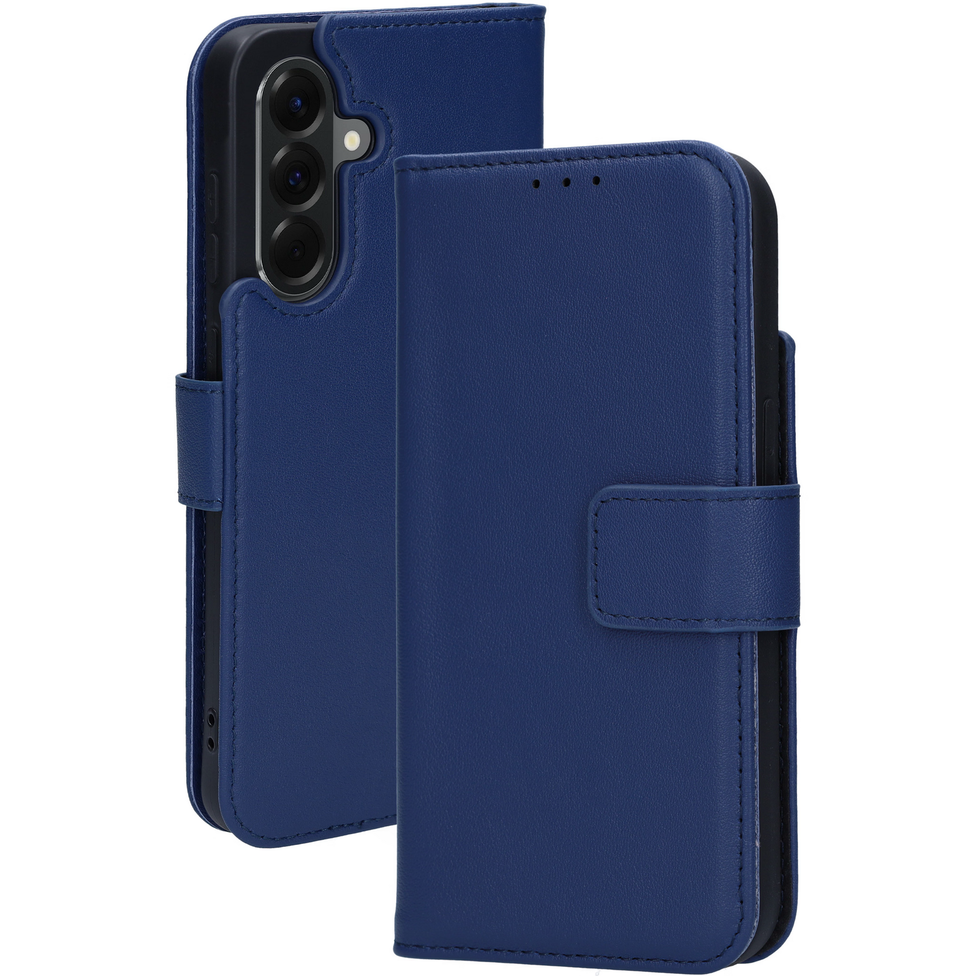 Mobiparts leren Wallet Galaxy A56 hoesje blauw