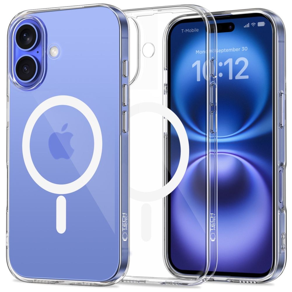 TechProtection Flex MagSafe iPhone 16 hoesje transparant