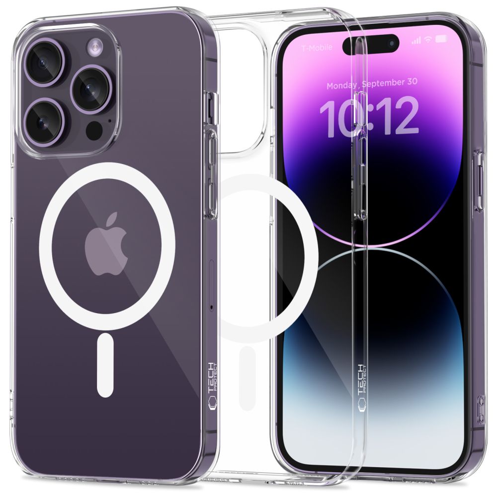 TechProtection Flex MagSafe iPhone 14 Pro hoesje transparant