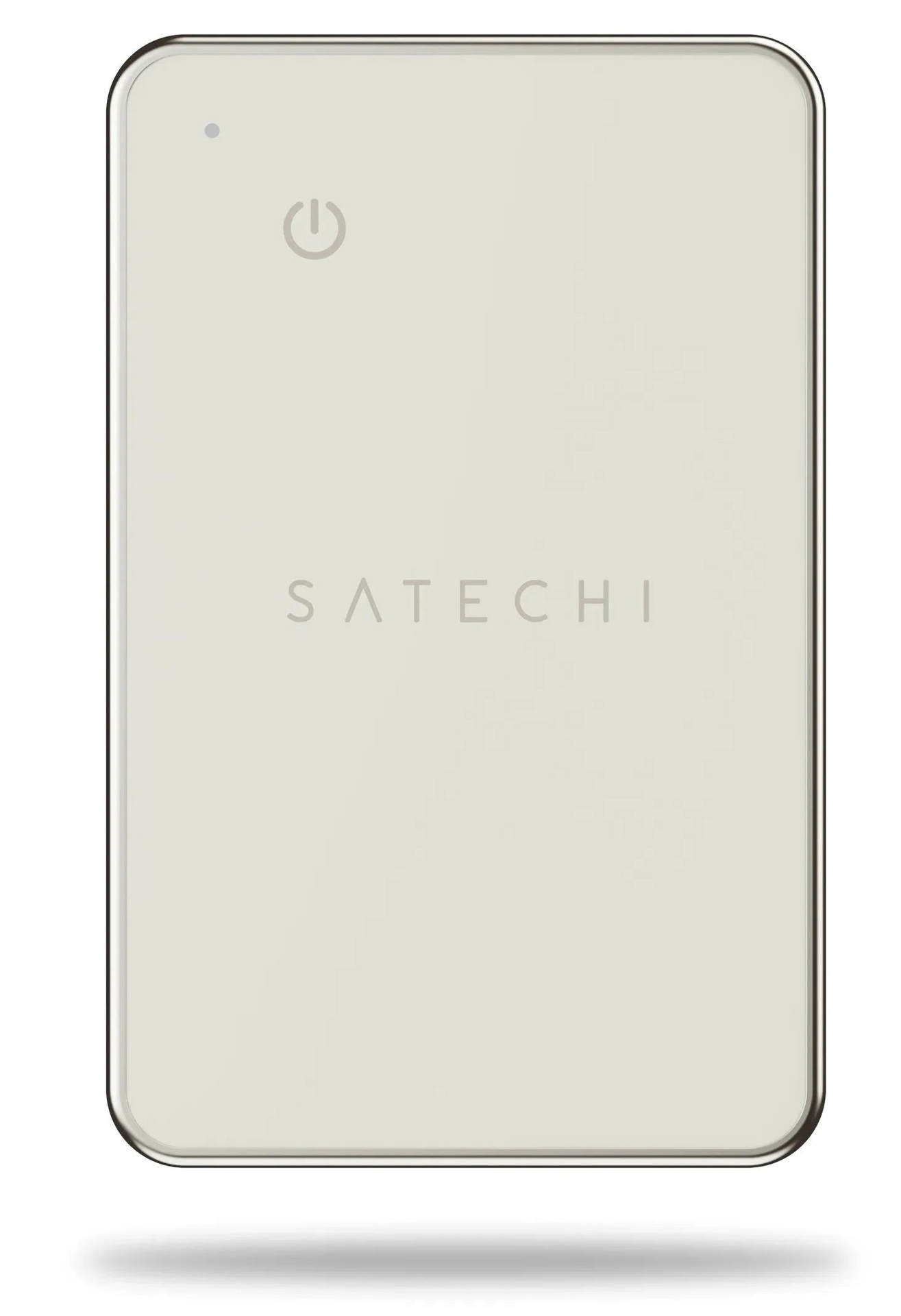 Satechi FindAll card met Find My tracker beige