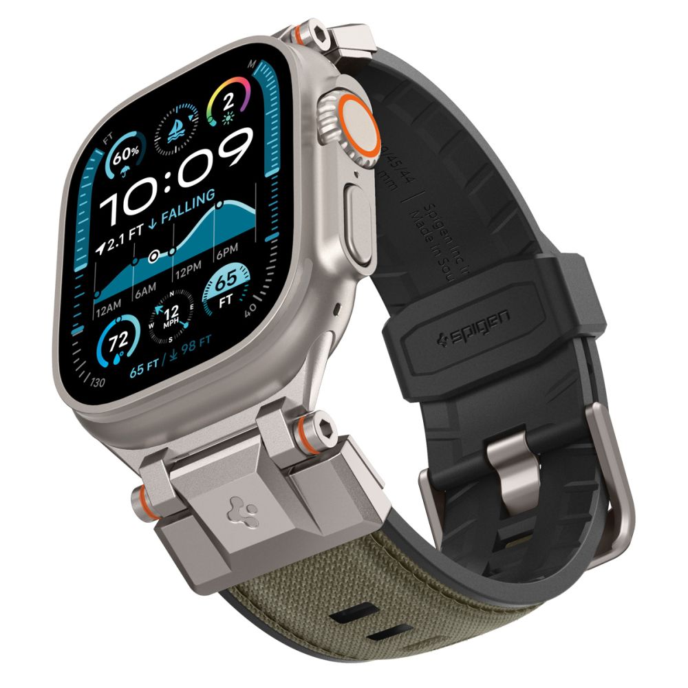 Spigen DuraPro Armor Apple Watch 49 /  46 / 45 / 44  mm bandje groen