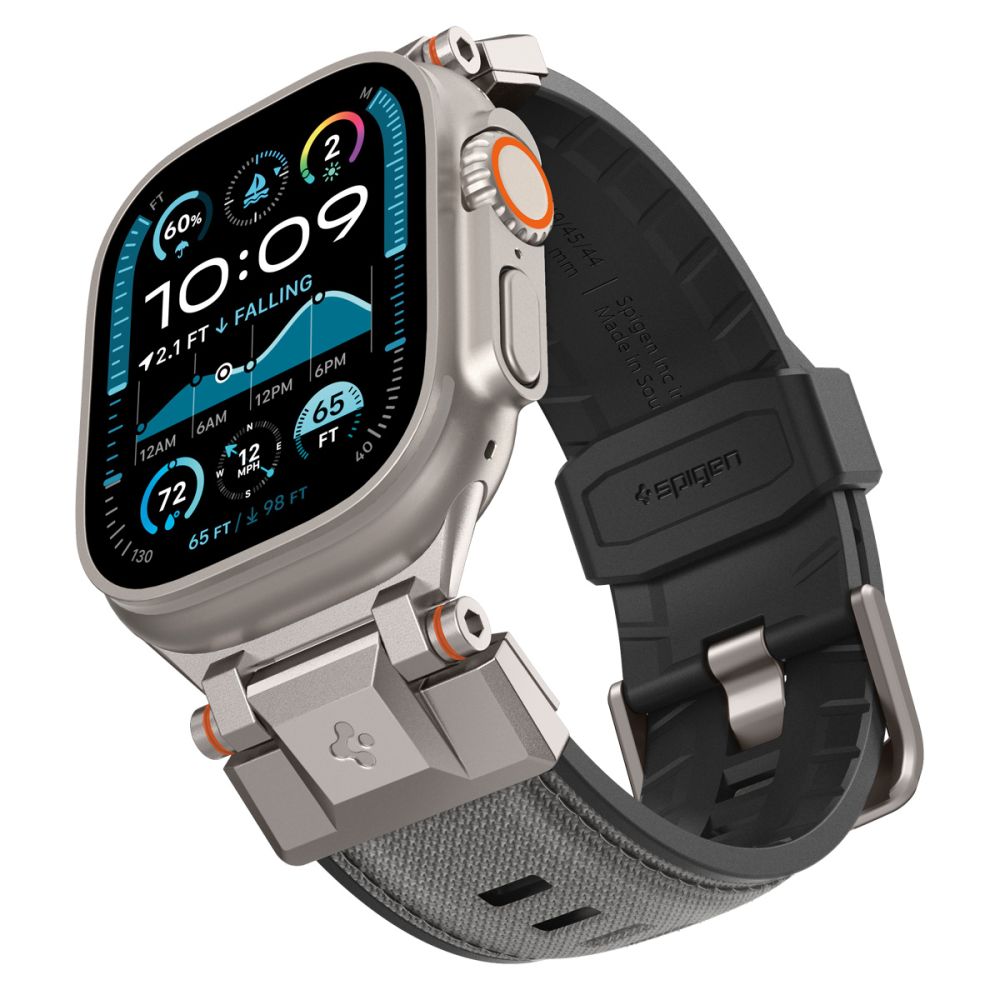 Spigen DuraPro Armor Apple Watch 49 /  46 / 45 / 44  mm bandje grijs