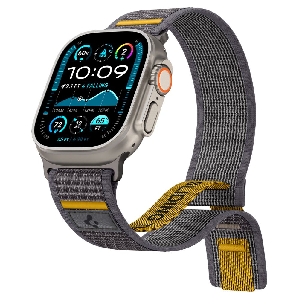 Spigen Athlex Air Apple Watch 49 /  46 / 45 / 44  mm bandje grijs