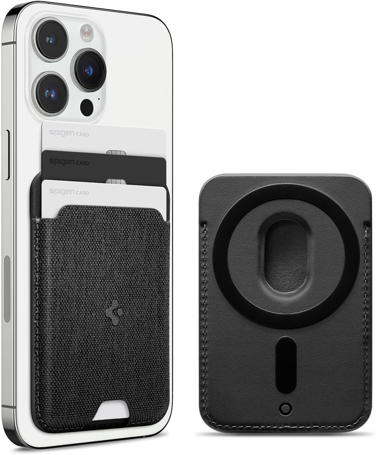 Spigen Urban Fit MagSafe wallet hoesje zwart