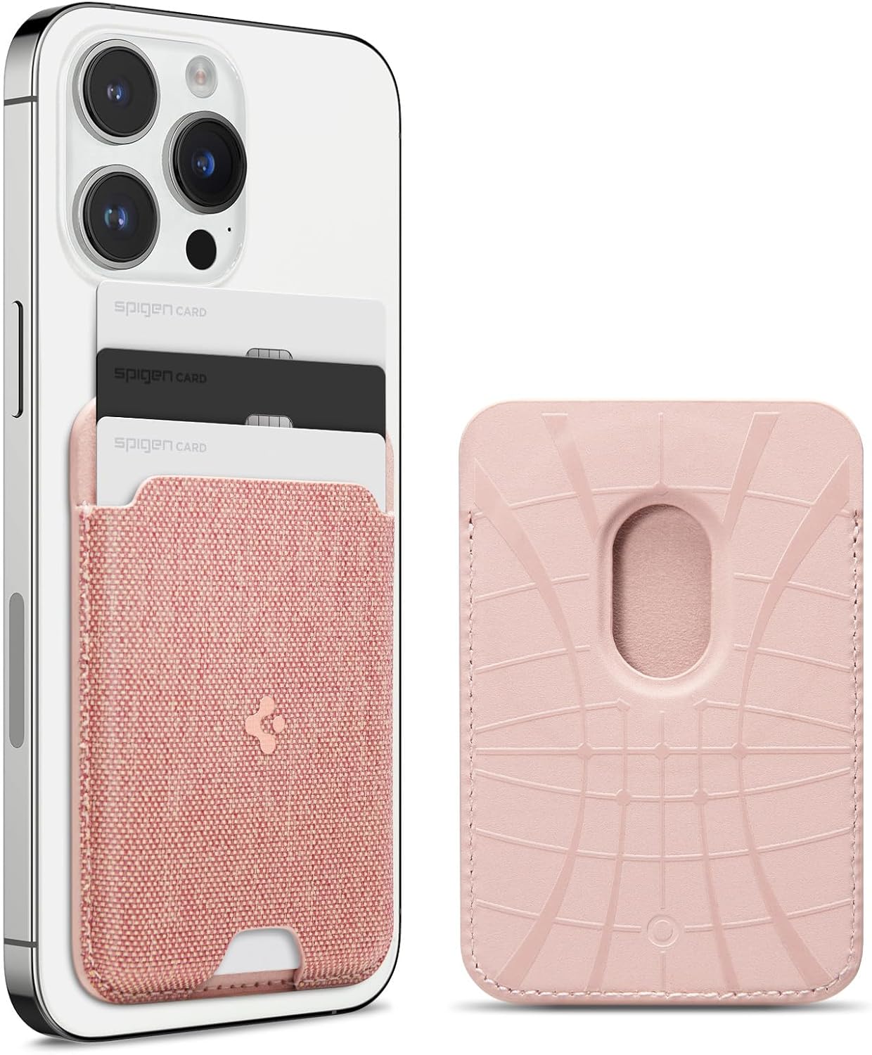 Spigen Urban Fit MagSafe wallet hoesje roze