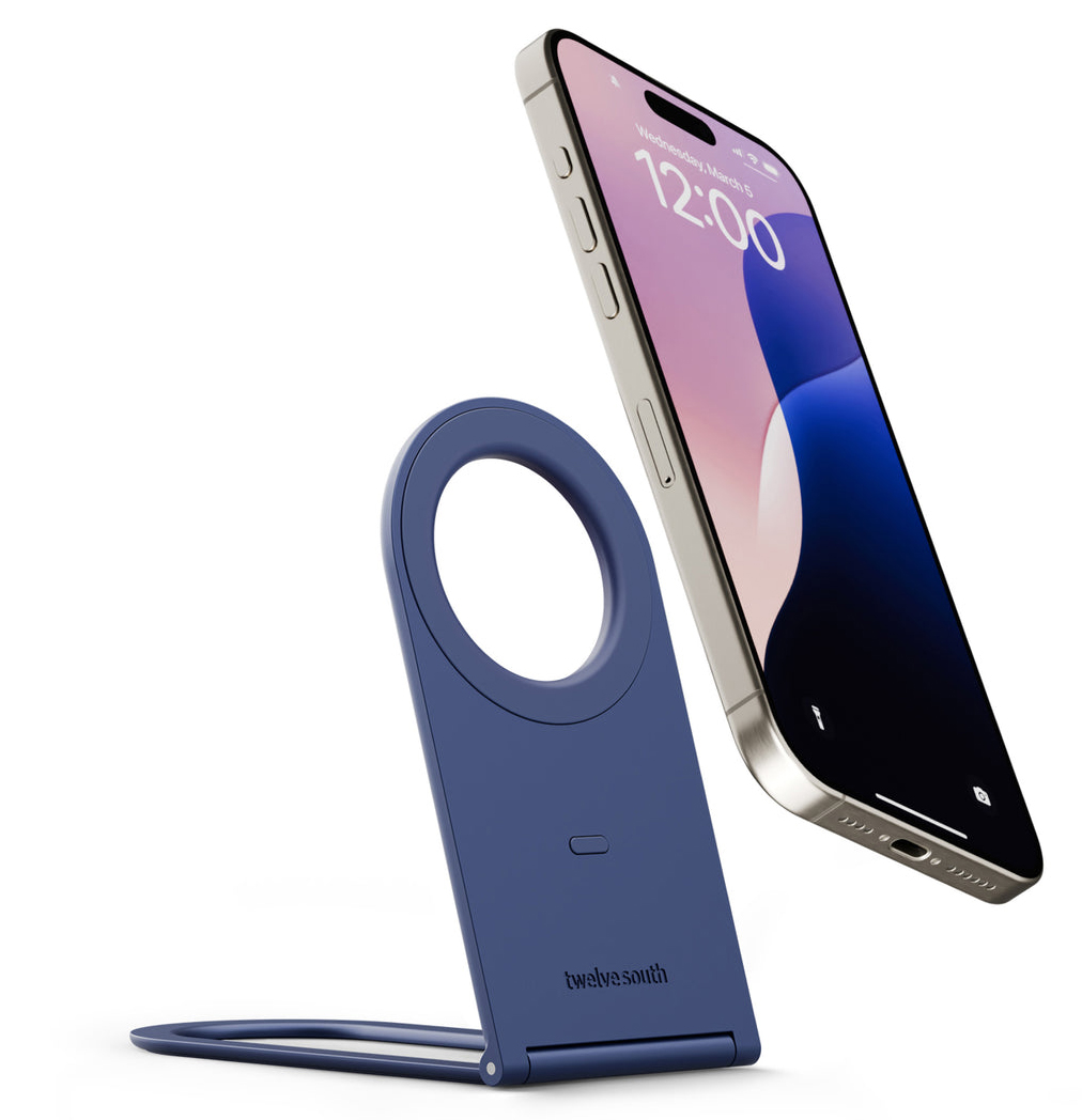 Twelve South Curve Nano MagSafe iPhone stand coastal