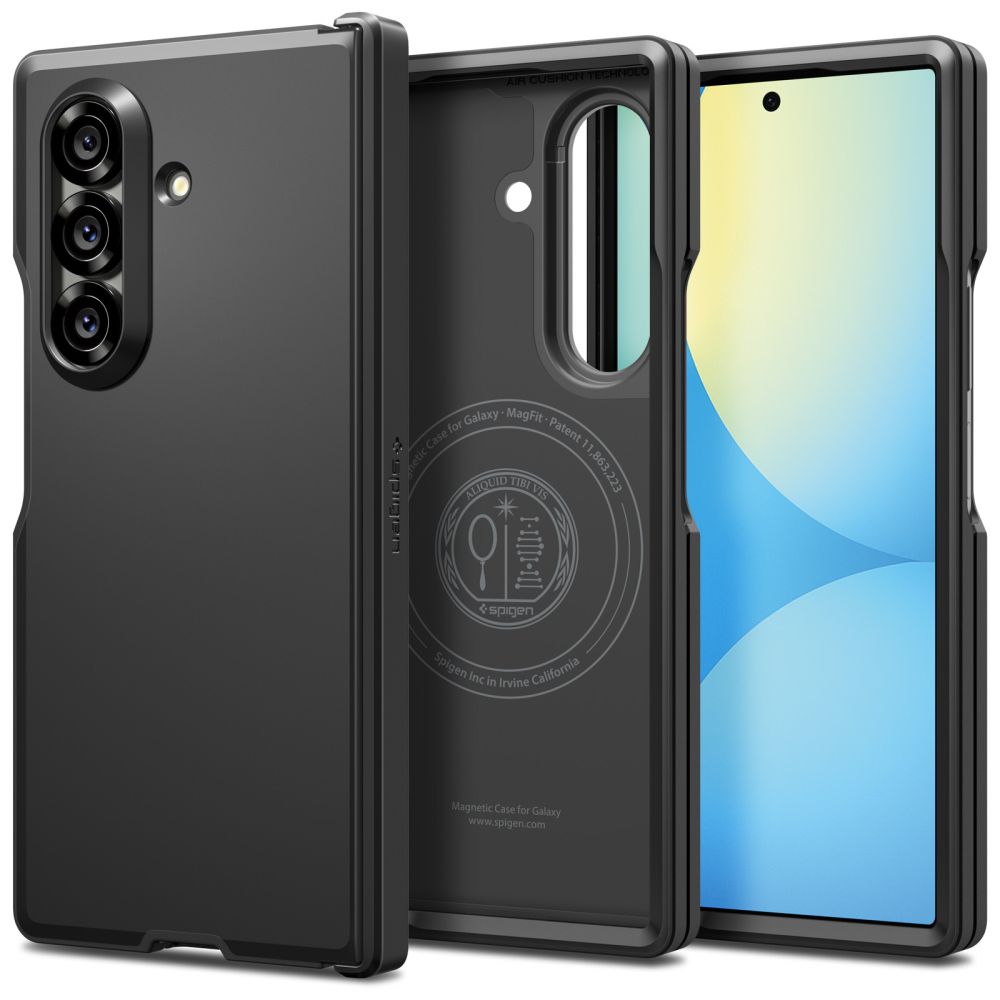 Spigen Tough Armor MagSafe Galaxy Z Fold 7 hoesje zwart