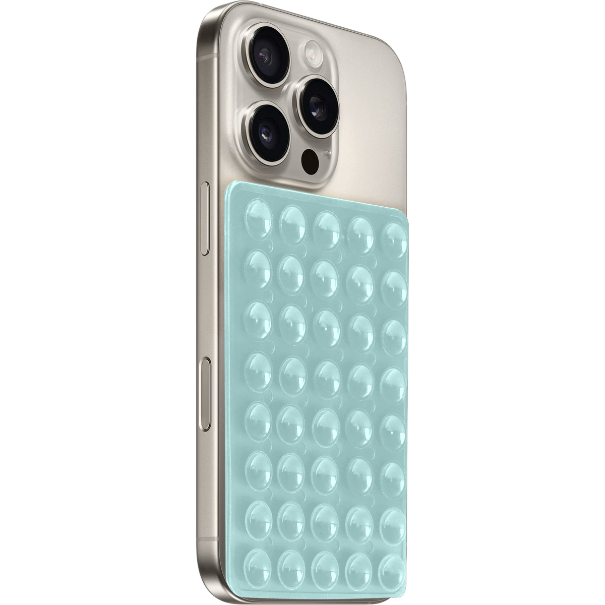 Mobiparts Sticky Pad zuignap telefoonhouder turquoise