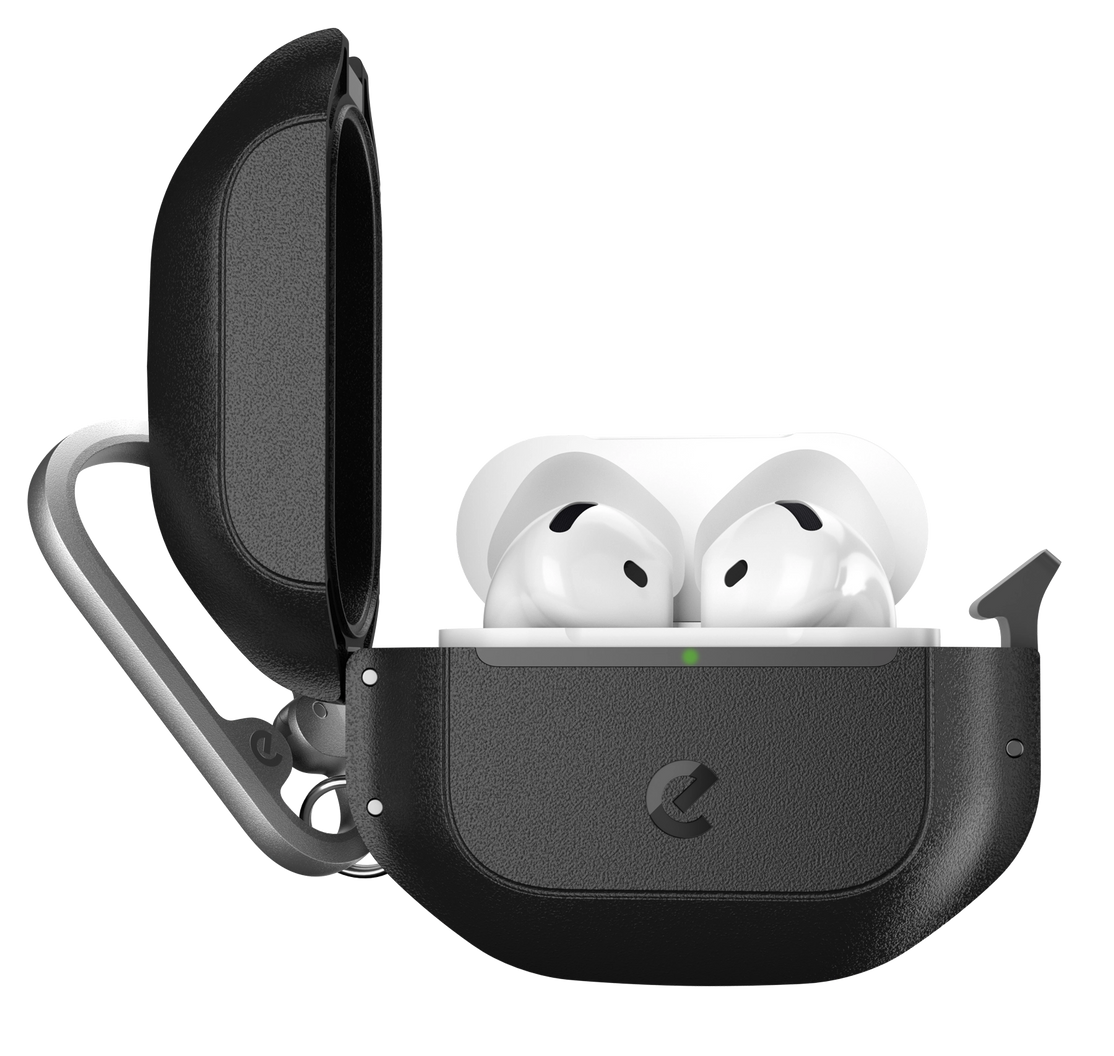 Keybudz Element AirPods Pro 4 hoesje zwart