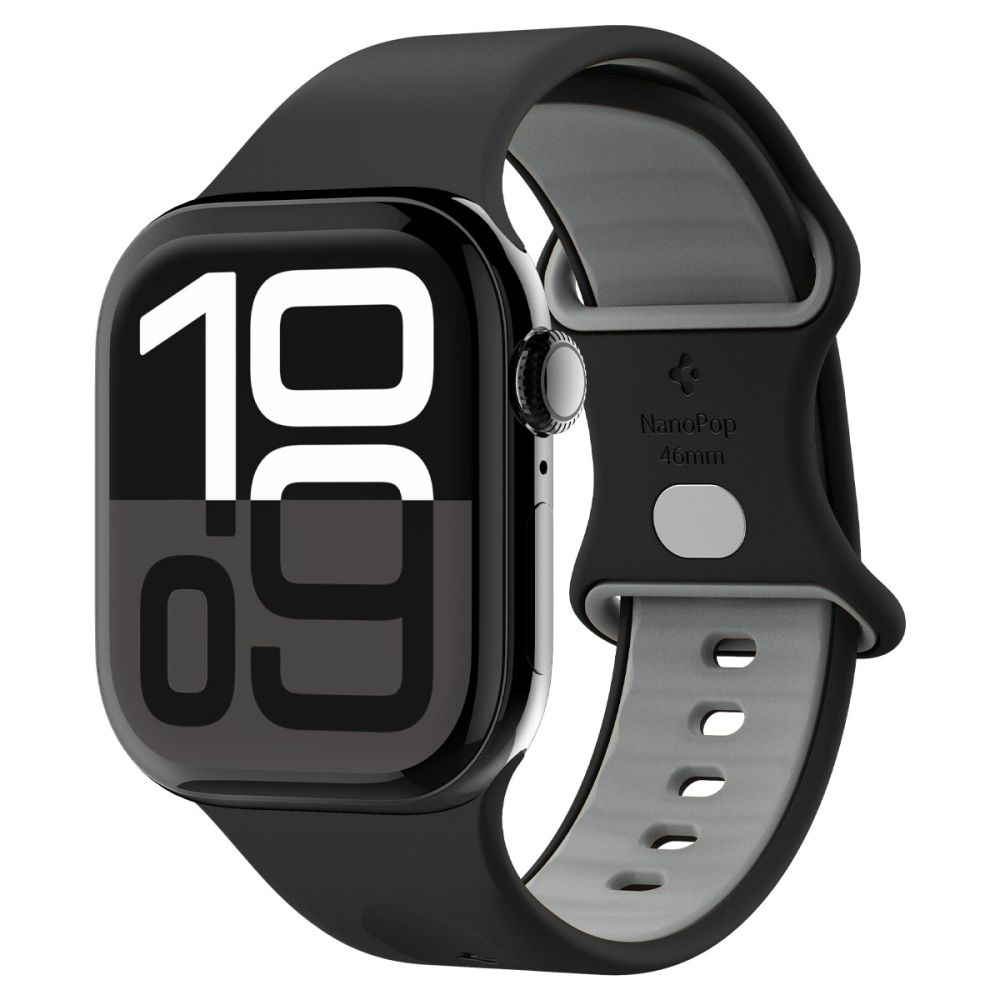 Spigen Nano Pop Apple Watch 49 /  46 / 45 / 44  mm bandje zwart