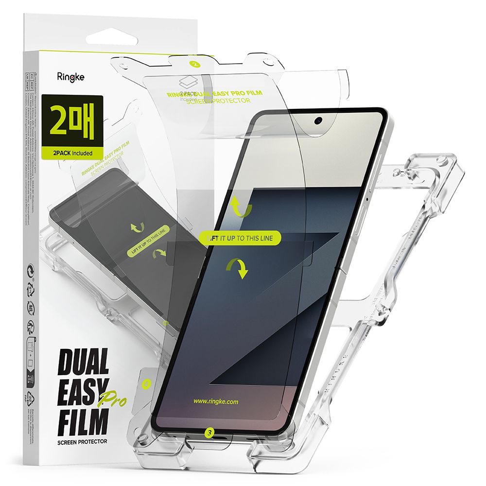 Ringke Dual Easy Pro Galaxy Z Flip 7 screenprotectors 2 pack