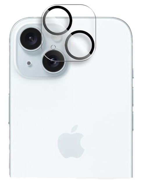 TechProtection iPhone 15 / iPhone 15 glazen camera lensbeschermer.