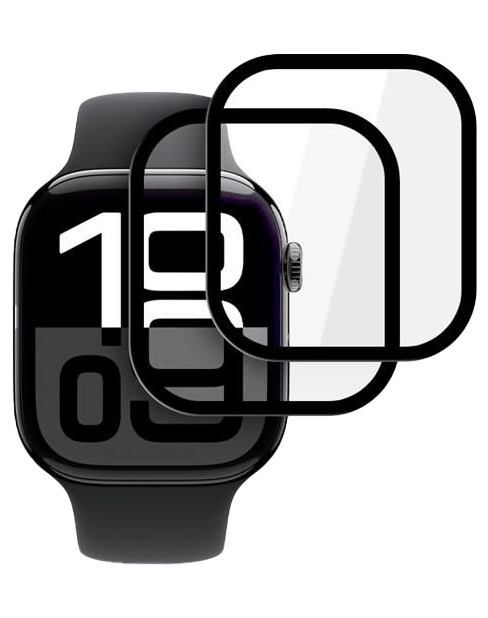 TechProtection Flex Apple Watch 10 42 mm hybride screenprotectors 2 pack