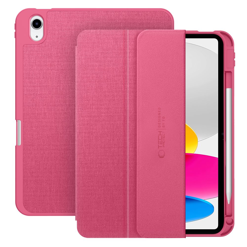 TechProtection Canvas Pen iPad 2025 hoesje roze