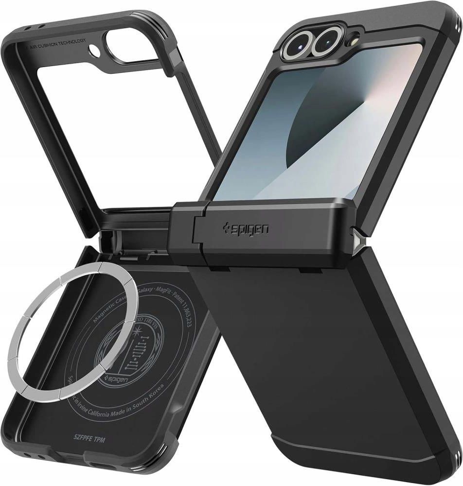 Spigen Tough Armor Pro Mag MagSafe Galaxy Z Flip 7 FE hoesje zwart