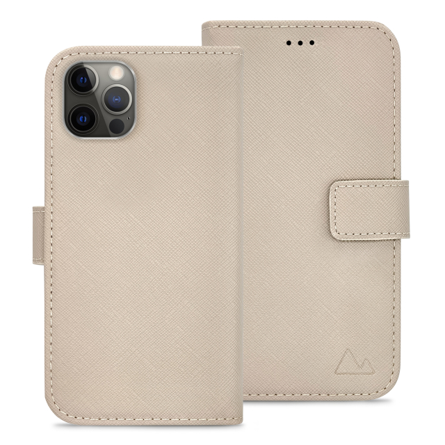 My Style Flex Wallet iPhone 12 Pro / iPhone 12 hoesje taupe