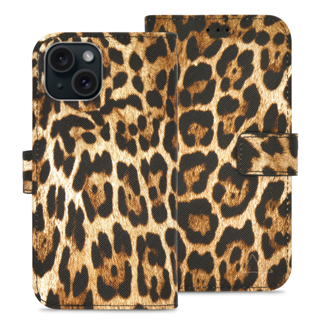 My Style Flex Wallet iPhone 15 / 14 / 13 hoesje leopard