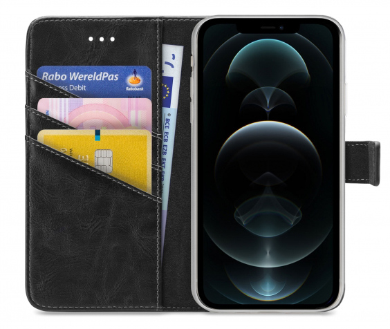 My Style Flex Wallet iPhone 12 Pro Max hoesje zwart