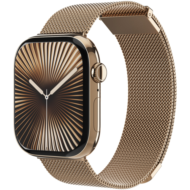 Vonmählen Milanese Loop 2 Apple Watch 49 / 46 / 45 mm bandje goud