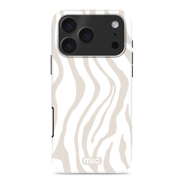 MIO MagSafe iPhone 17 Pro hoesje Sandy Zebra