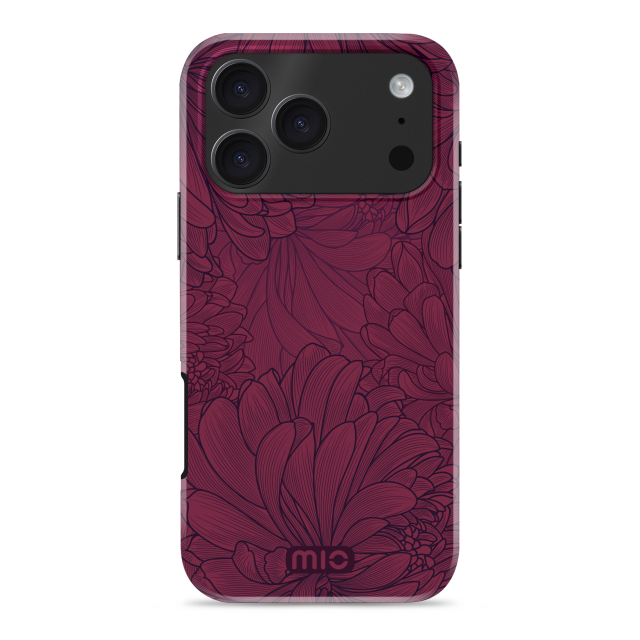 MIO MagSafe iPhone 17 Pro hoesje Berry Blooms
