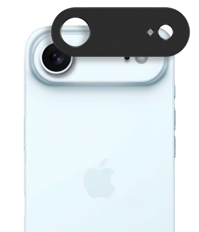 TechProtection iPhone Air aluminium camera beschermer zwart