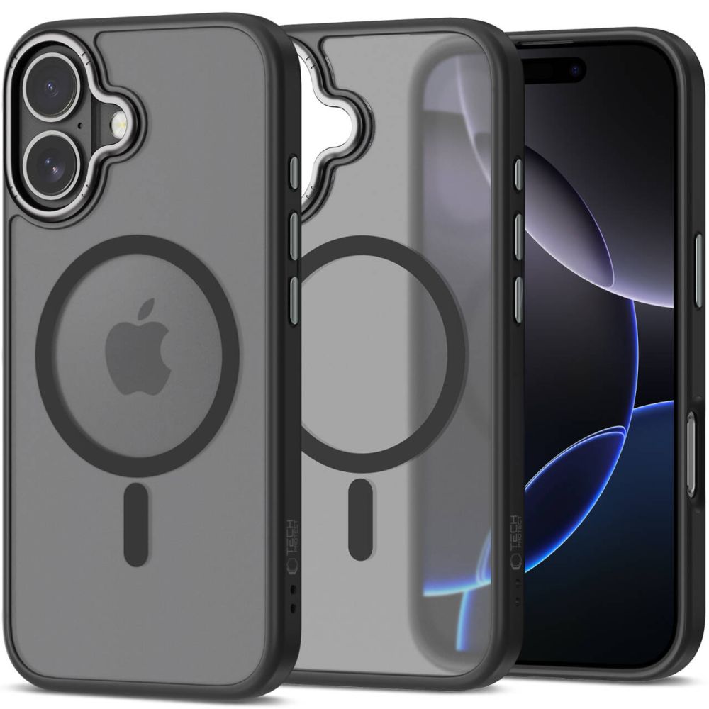 TechProtection Edge MagSafe iPhone 17 hoesje zwart