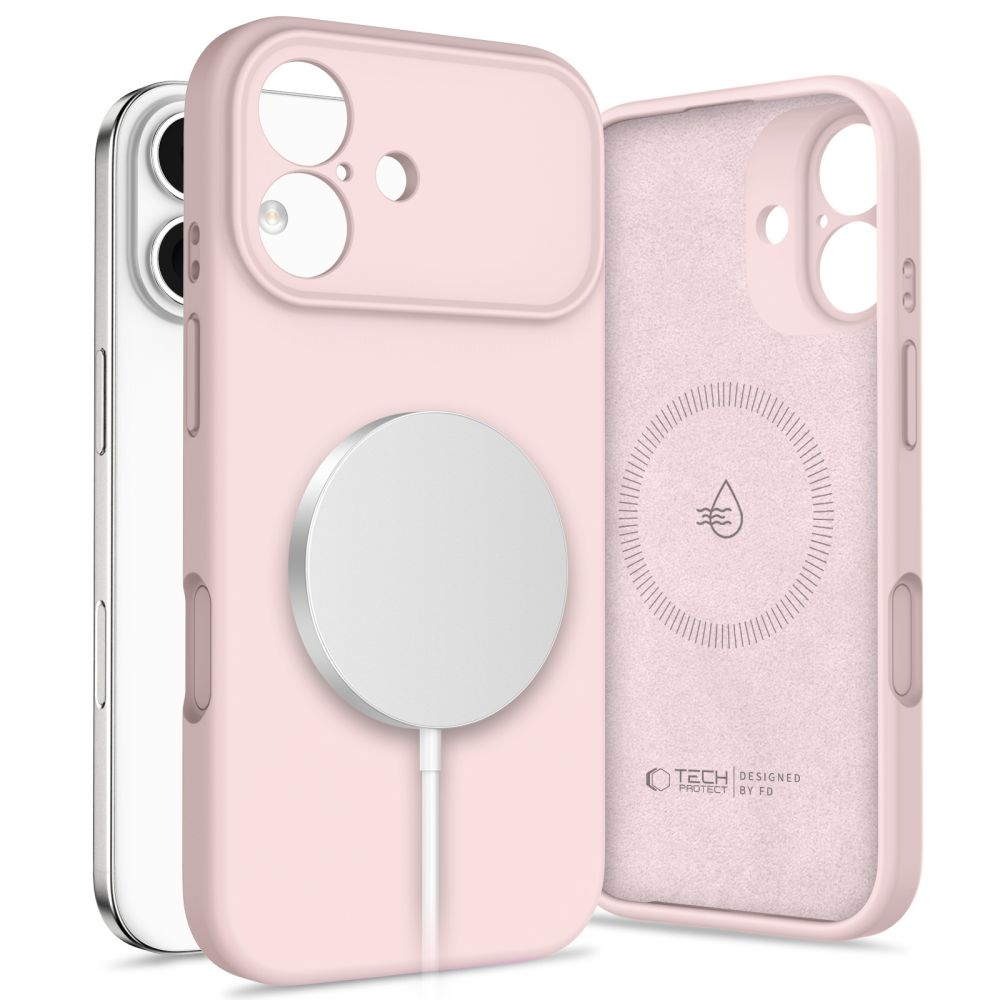 TechProtection Silicone MagSafe iPhone 17 hoesje zwart