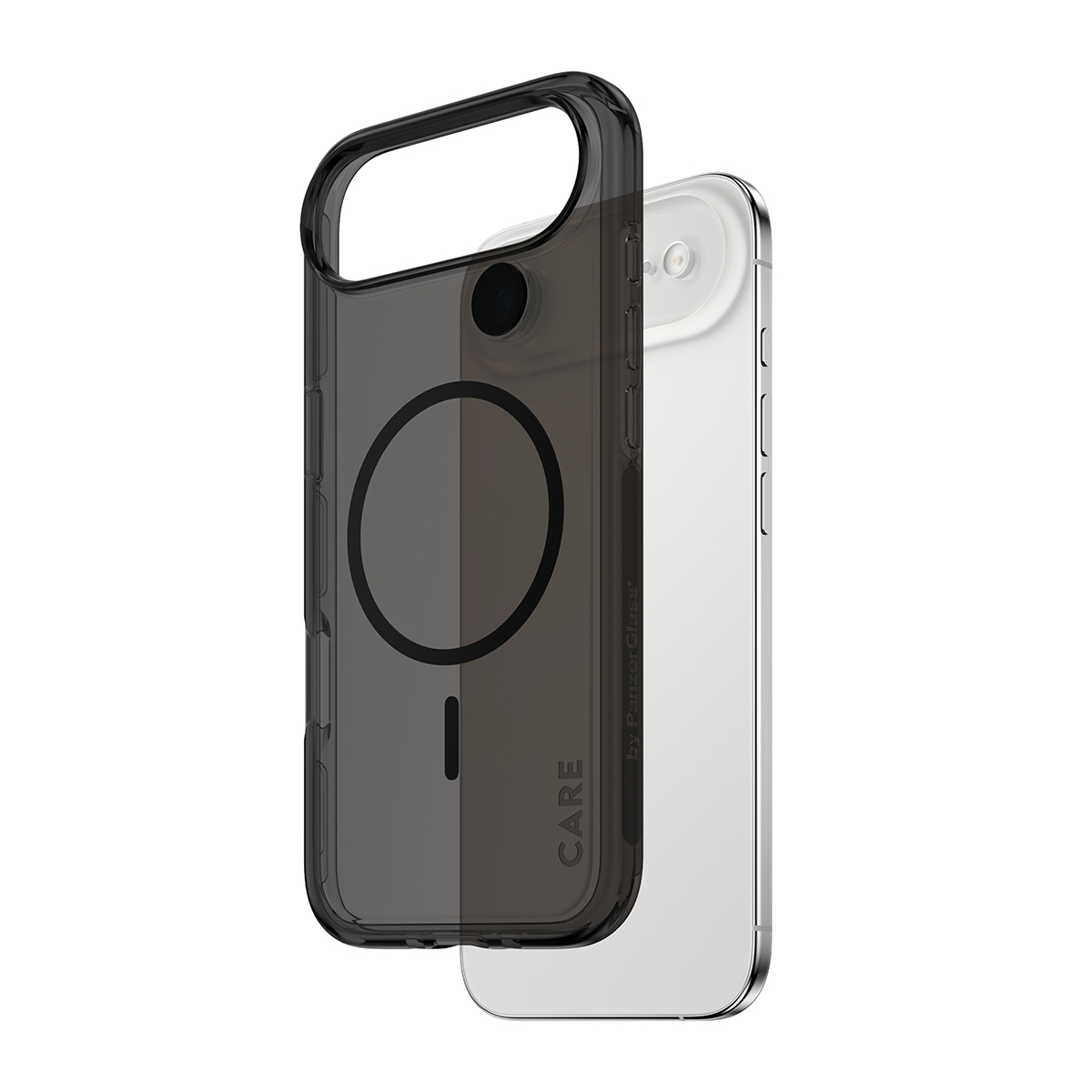 PanzerGlass CARE Urban Combat MagSafe iPhone 17 Air hoesje doorzichtig smokey zwart