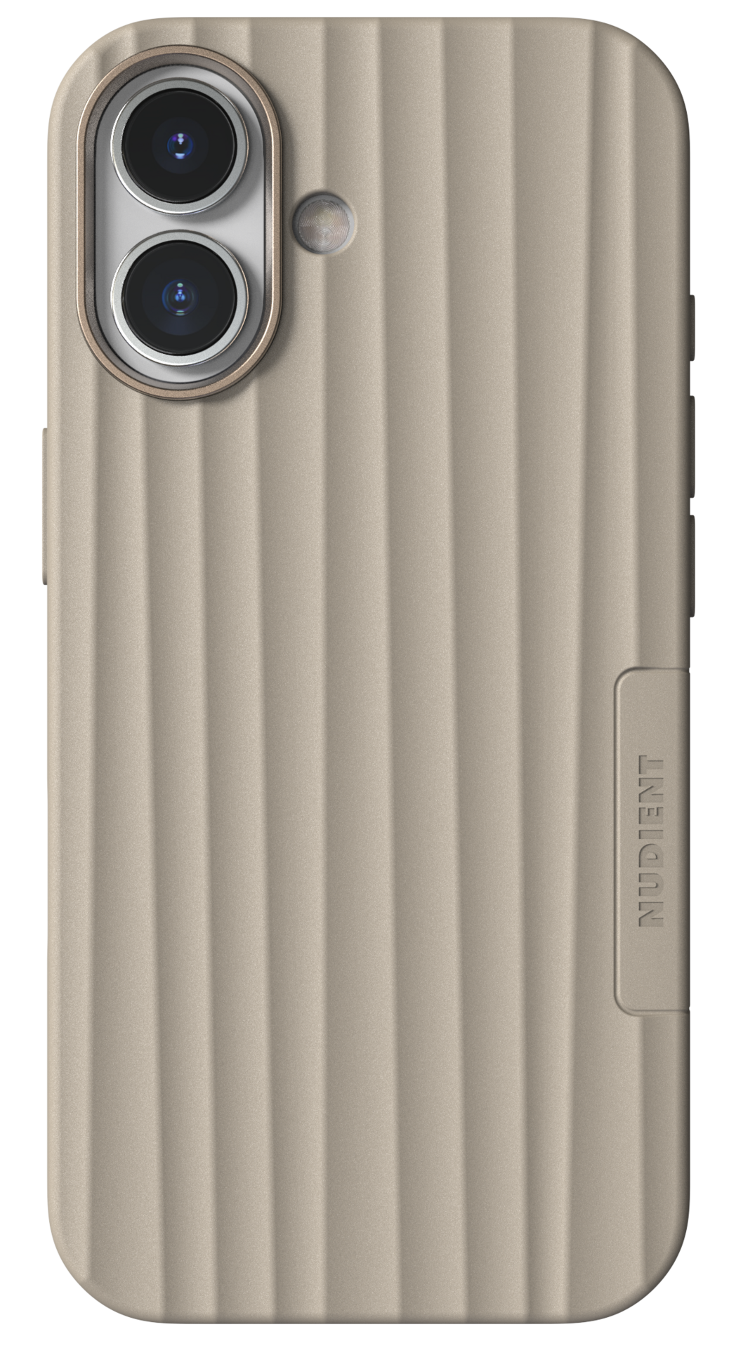 Nudient Bold MagSafe iPhone 17 hoesje beige