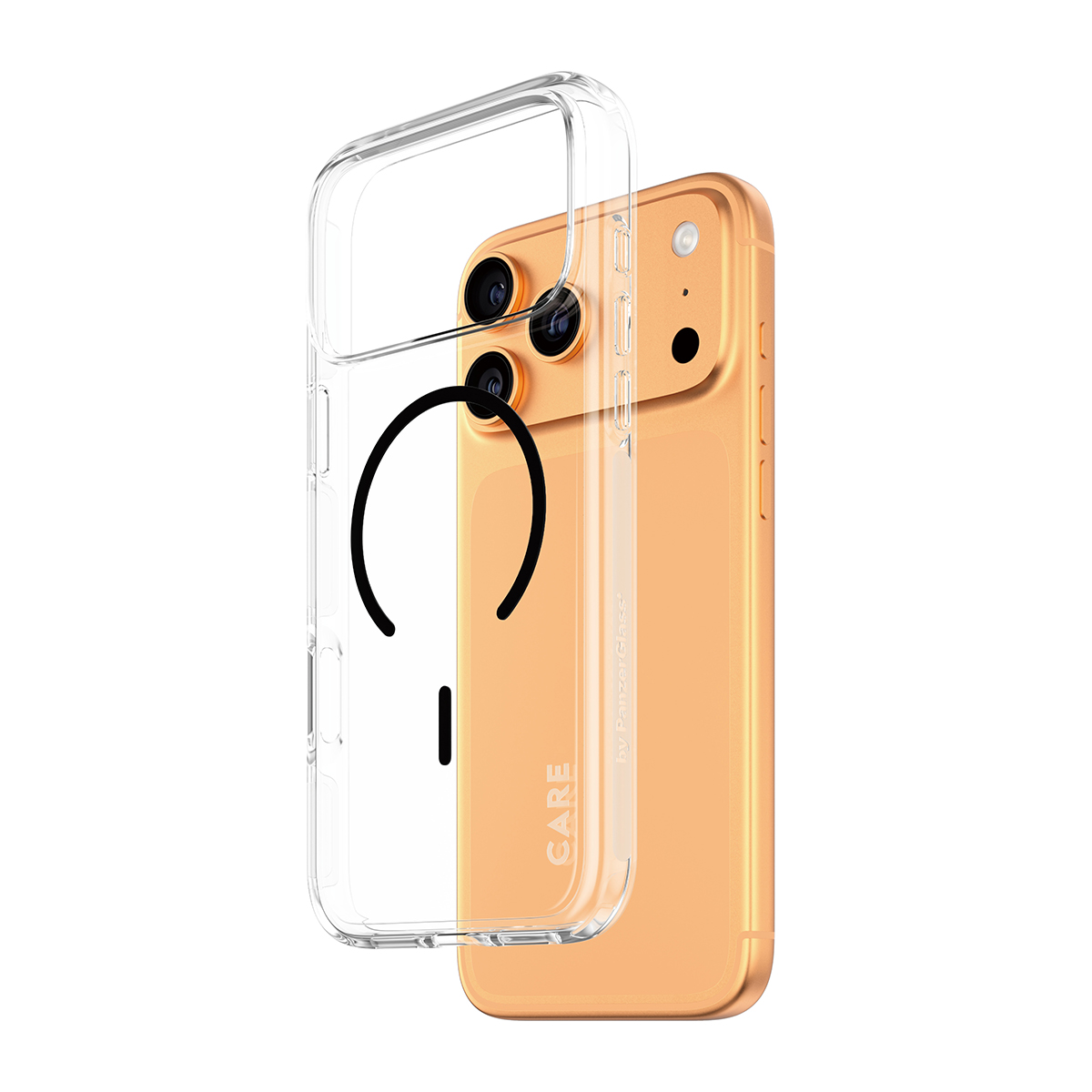 PanzerGlass CARE Urban Combat MagSafe iPhone 17 Pro Max hoesje transparant zwart