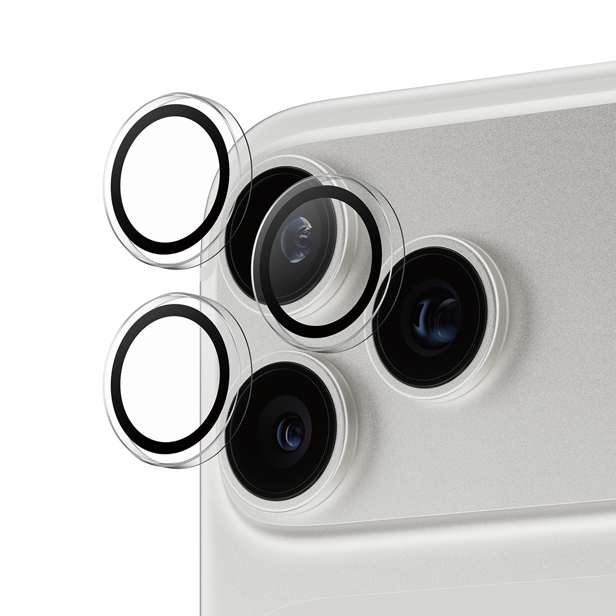 PanzerGlass Hoops iPhone 17 Pro / 17 Pro Max cameralens protector transparant