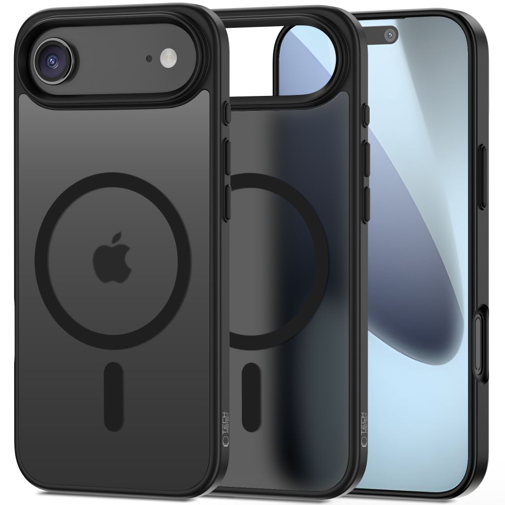 TechProtection MagSafe iPhone 17 Air hoesje mat zwart