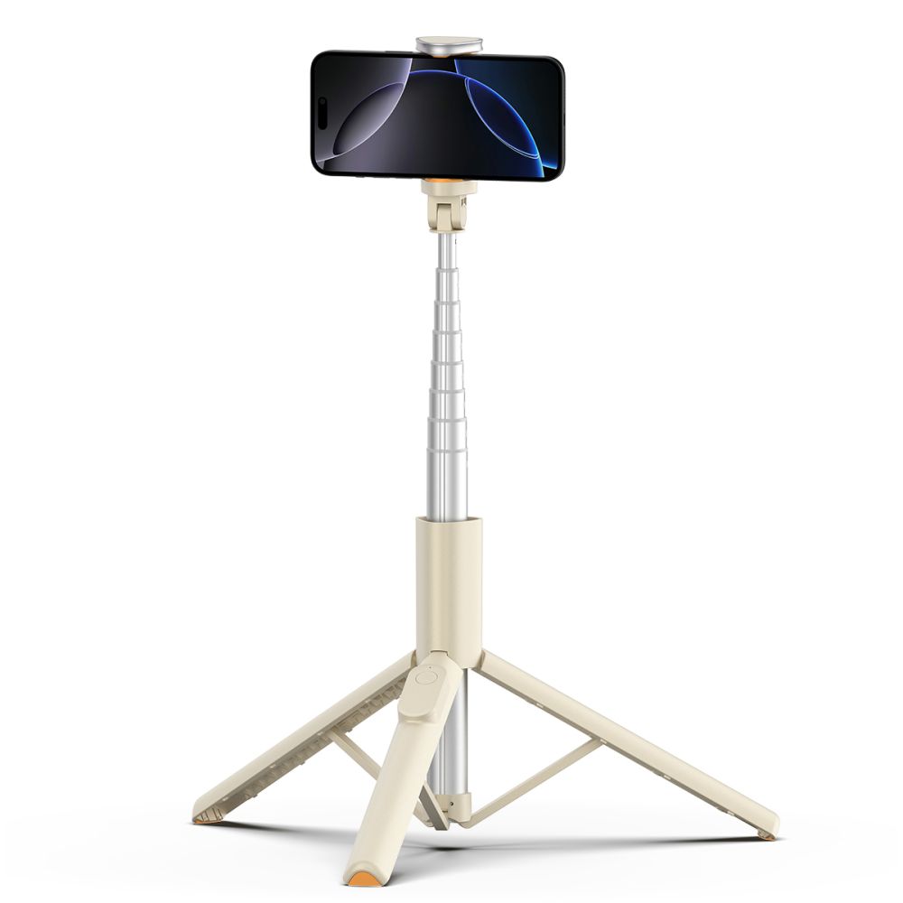 TechProtection Bluetooth Selfie stick / Tripod beige