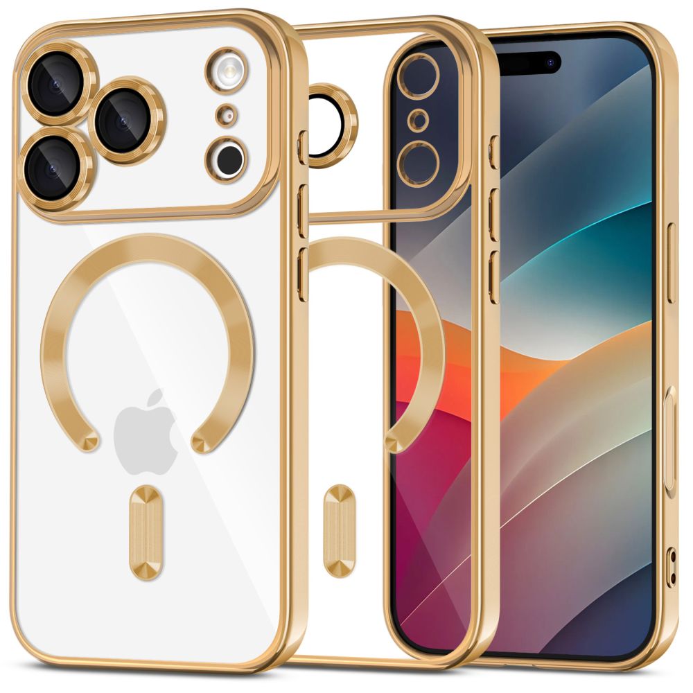TechProtection Flex MagSafe iPhone 17 Pro Max hoesje goud