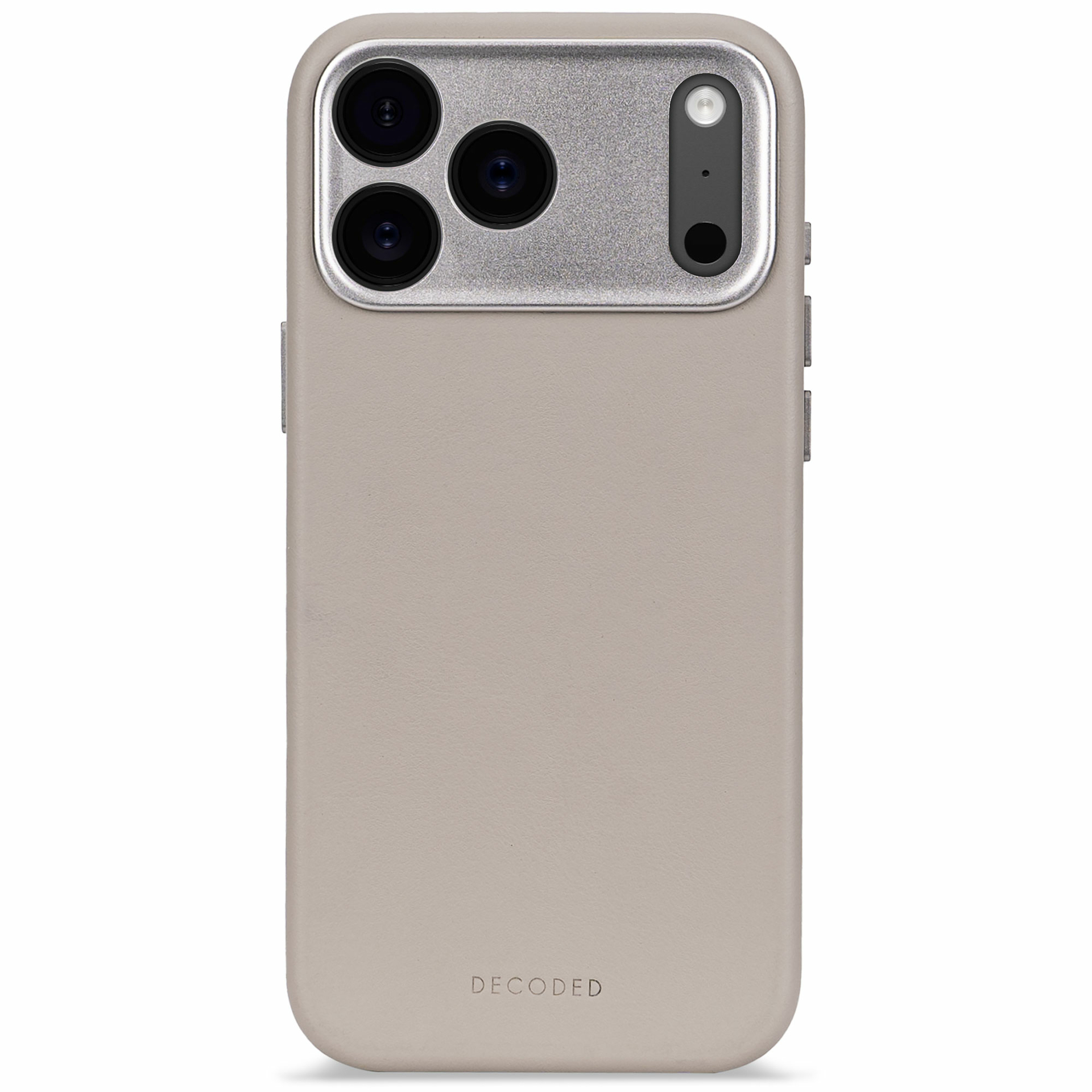 Decoded Leather backcover iPhone 17 Pro Max hoesje beige
