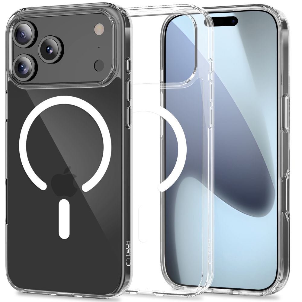 TechProtection Hybrid MagSafe iPhone 17 Pro hoesje transparant