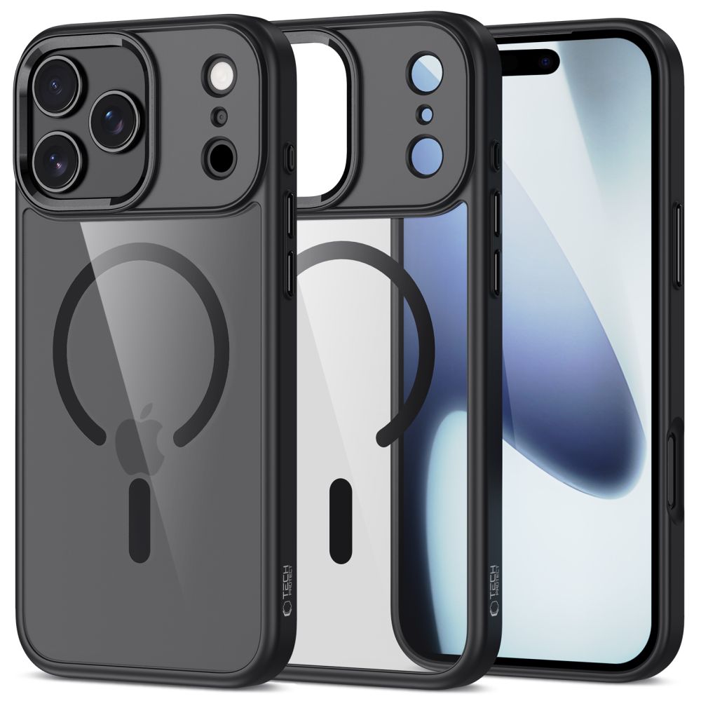 TechProtection Hybrid MagSafe iPhone 17 Pro hoesje zwart