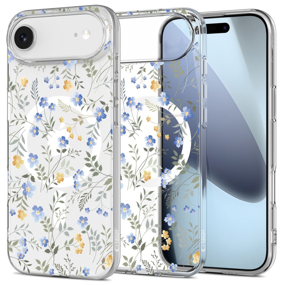 TechProtection Flex MagSafe iPhone 17 Air hoesje spring flowers