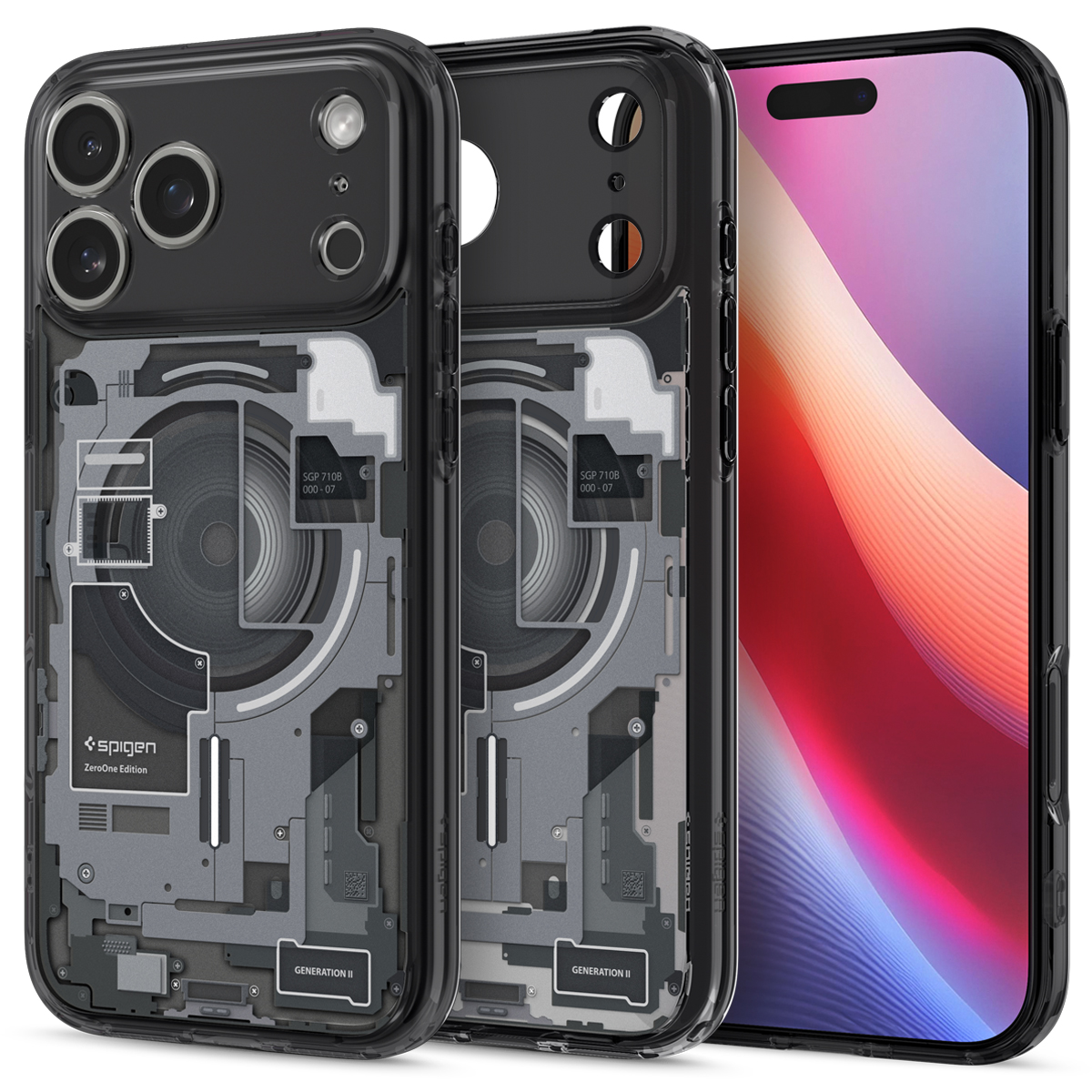 Spigen Ultra Hybrid Zero One MagSafe iPhone 17 Pro Max hoesje zwart