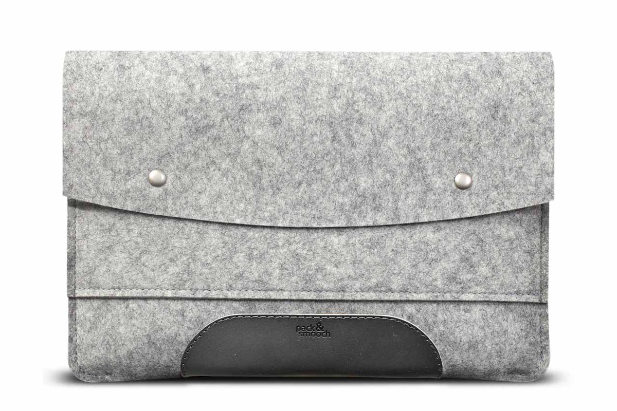 Pack Smooch Hampshire MacBook Pro 14 inch sleeve Lichtgrijs / Zwart
