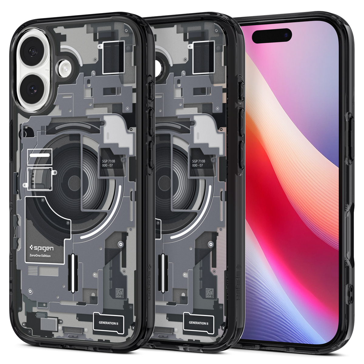 Spigen Ultra Hybrid Zero One MagSafe iPhone 17 hoesje zwart